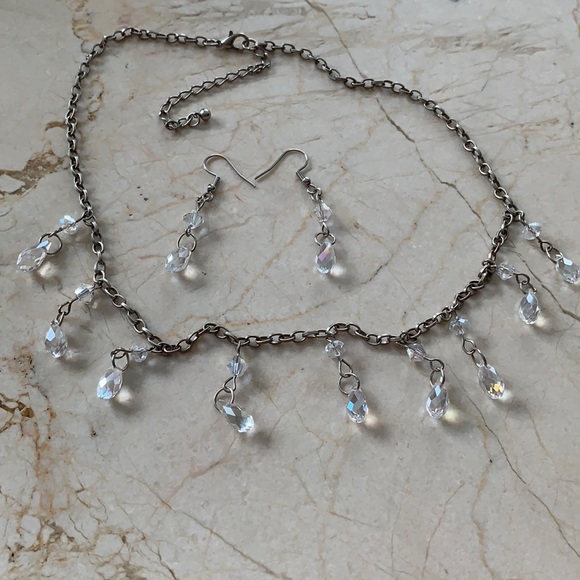 Gorgeous Austrian Crystal set necklace,earginsNWOT Liz Palacios inspired - Picture 16 of 17
